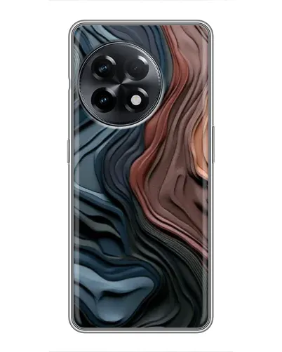 Чехол для OnePlus 11 с картинкой «Цветные волны каньона»