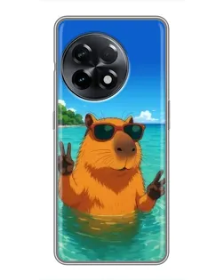 Чехол для OnePlus 11 с картинкой «Морская капибара» Чехол для OnePlus 11 с картинкой «Морская капибара»