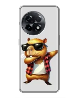 Чехол для OnePlus 11 с картинкой «Капибара рэпер даб» Чехол для OnePlus 11 с картинкой «Капибара рэпер даб»