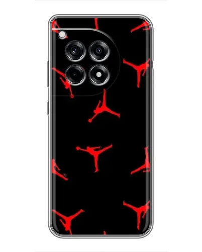 Чехол для OnePlus 12 Pro с картинкой «Jordan Red Pattern» Чехол для OnePlus 12 Pro с картинкой «Jordan Red Pattern»
