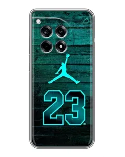 Чехол для OnePlus 12 Pro с картинкой «Jordan Cyan 23»