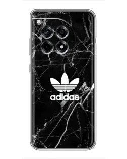Чехол для OnePlus 12 Pro с картинкой «Белый мрамор Adidas»