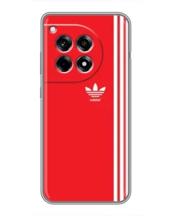 Чехол для OnePlus 12 Pro с картинкой «Красный минимализм Adidas»
