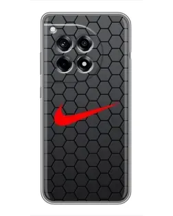 Чехол для OnePlus 12 Pro с картинкой «Nike — карбоновая сетка»