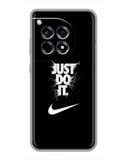 Чехол для OnePlus 12 Pro с картинкой «Текстовый принт Nike»