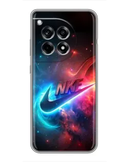 Чехол для OnePlus 12 Pro с картинкой «Огненный логотип Nike»
