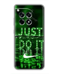Чехол для OnePlus 12 Pro с картинкой «Зеленый неоновый Nike»