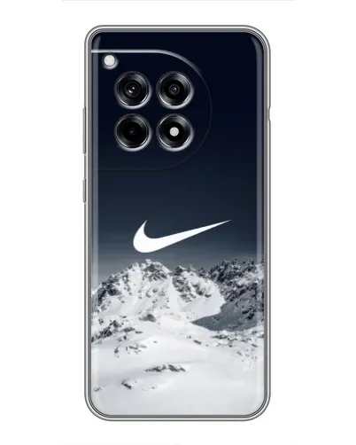 Чехол для OnePlus 12 Pro с картинкой «Nike — зимние горы» Чехол для OnePlus 12 Pro с картинкой «Nike — зимние горы»
