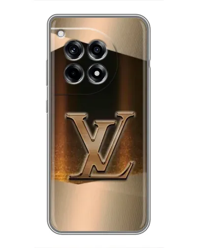 Чехол для OnePlus 12 Pro с картинкой «LV — золотое сияние» Чехол для OnePlus 12 Pro с картинкой «LV — золотое сияние»