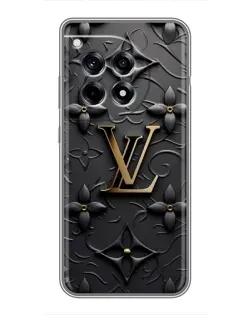Чехол для OnePlus 12 Pro с картинкой «Кожаная текстура LV»
