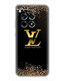 Чехол для OnePlus 12 Pro с картинкой «LV — золотые искры»