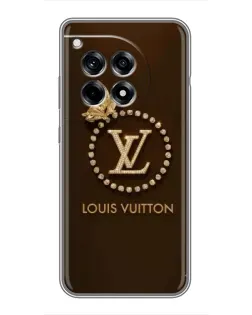 Чехол для OnePlus 12 Pro с картинкой «LV — золотая печать»