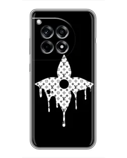 Чехол для OnePlus 12 Pro с картинкой «Цветочная монограмма»