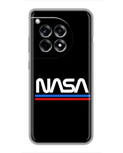 Чехол для OnePlus 12 Pro с картинкой «NASA — классика Red Blue»