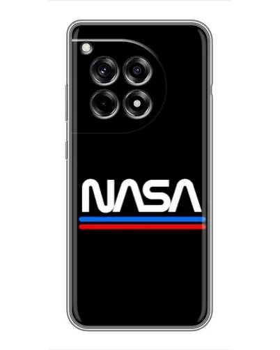Чехол для OnePlus 12 Pro с картинкой «NASA — классика Red Blue» Чехол для OnePlus 12 Pro с картинкой «NASA — классика Red Blue»