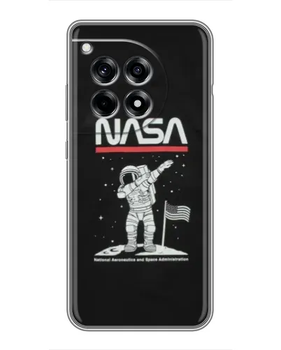 Чехол для OnePlus 12 Pro с картинкой «NASA — шагаем по Луне» Чехол для OnePlus 12 Pro с картинкой «NASA — шагаем по Луне»