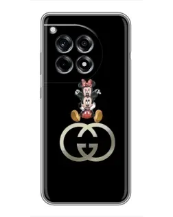 Чехол для OnePlus 12 Pro с картинкой «Минни Маус на лого»