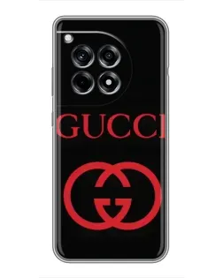 Чехол для OnePlus 12 Pro с картинкой «Gucci — красный логотип»