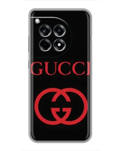 Чехол для OnePlus 12 Pro с картинкой «Gucci — красный логотип» Чехол для OnePlus 12 Pro с картинкой «Gucci — красный логотип»