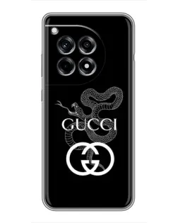 Чехол для OnePlus 12 Pro с картинкой «Gucci — серебряная змея»