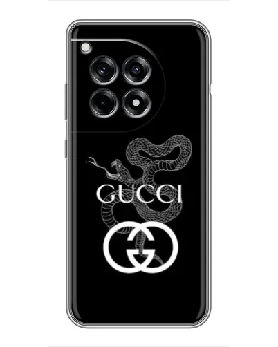 Чехол для OnePlus 12 Pro с картинкой «Gucci — серебряная змея» Чехол для OnePlus 12 Pro с картинкой «Gucci — серебряная змея»