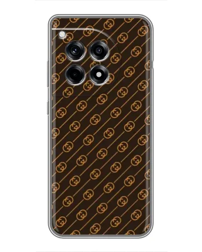Чехол для OnePlus 12 Pro с картинкой «Gucci — золотые диагонали» Чехол для OnePlus 12 Pro с картинкой «Gucci — золотые диагонали»