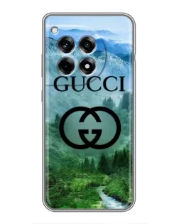 Чехол для OnePlus 12 Pro с картинкой «Gucci — горный пейзаж»