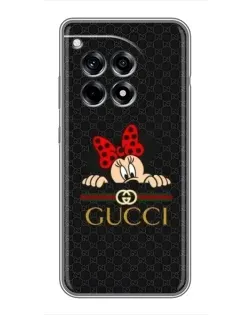 Чехол для OnePlus 12 Pro с картинкой «Минни Маус Gucci — черный»