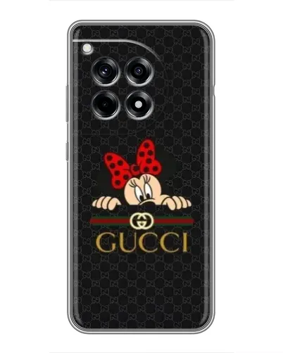 Чехол для OnePlus 12 Pro с картинкой «Минни Маус Gucci — черный» Чехол для OnePlus 12 Pro с картинкой «Минни Маус Gucci — черный»