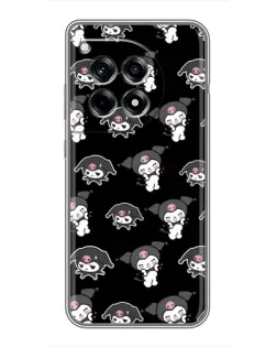Чехол для OnePlus 12 Pro с картинкой «Черный паттерн Kuromi» Чехол для OnePlus 12 Pro с картинкой «Черный паттерн Kuromi»
