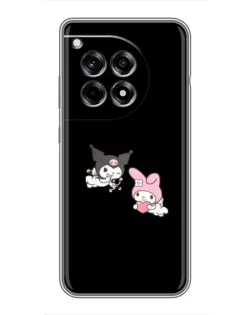 Чехол для OnePlus 12 Pro с картинкой «My Melody и Kuromi» Чехол для OnePlus 12 Pro с картинкой «My Melody и Kuromi»