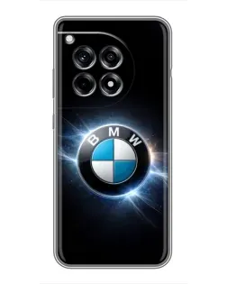 Чехол для OnePlus 12 Pro с картинкой «BMW — неоновое сияние»
