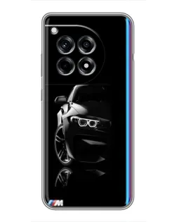 Чехол для OnePlus 12 Pro с картинкой «Силуэт BMW в темноте»