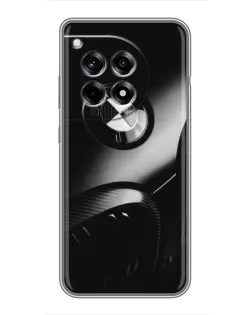Чехол для OnePlus 12 Pro с картинкой «Эмблема BMW — макро»