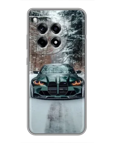 Чехол для OnePlus 12 Pro с картинкой «BMW в зимнем лесу» Чехол для OnePlus 12 Pro с картинкой «BMW в зимнем лесу»