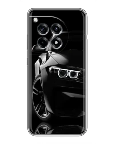 Чехол для OnePlus 12 Pro с картинкой «Черная BMW — профиль» Чехол для OnePlus 12 Pro с картинкой «Черная BMW — профиль»