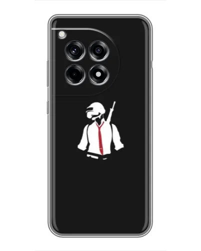Чехол для OnePlus 12 Pro с картинкой «PUBG — силуэт воина»