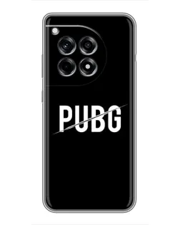 Чехол для OnePlus 12 Pro с картинкой «PUBG — белый логотип»