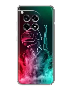 Чехол для OnePlus 12 Pro с картинкой «PUBG — огненный воин»