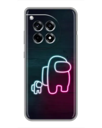 Чехол для OnePlus 12 Pro с картинкой «Among Us неон-арт» Чехол для OnePlus 12 Pro с картинкой «Among Us неон-арт»