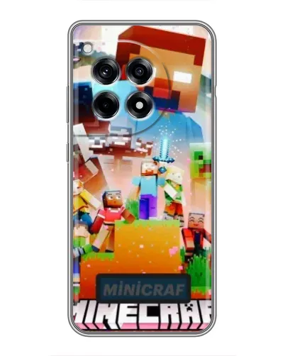 Чехол для OnePlus 12 Pro с картинкой «Minecraft герои игры»