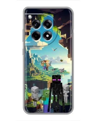 Чехол для OnePlus 12 Pro с картинкой «Эндермен в лесу»