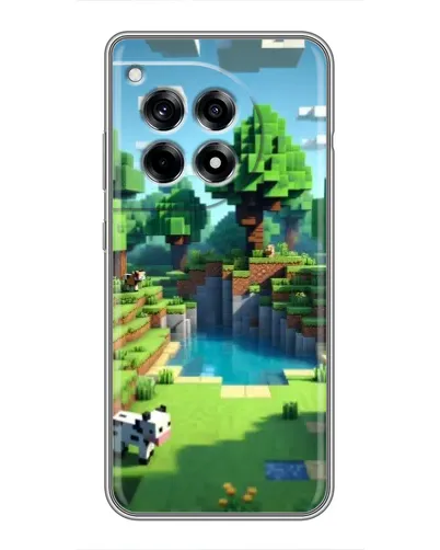 Чехол для OnePlus 12 Pro с картинкой «Minecraft летний день»