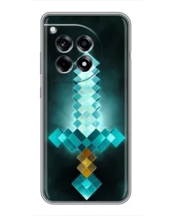 Чехол для OnePlus 12 Pro с картинкой «Алмазный меч неон»
