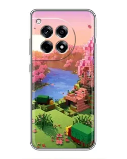Чехол для OnePlus 12 Pro с картинкой «Розовое дерево Minecraft»