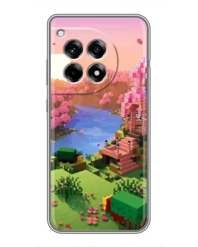 Чехол для OnePlus 12 Pro с картинкой «Розовое дерево Minecraft»