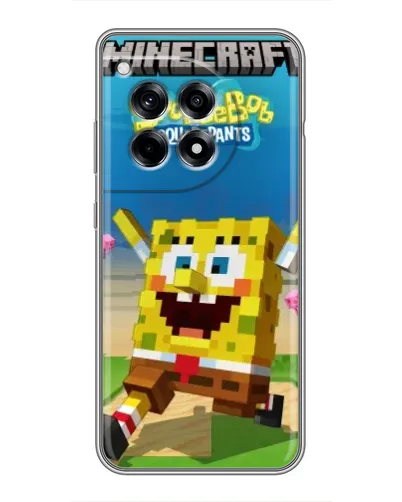 Чохол для OnePlus 12 Pro з картинкою «Губка Боб Minecraft» Чохол для OnePlus 12 Pro з картинкою «Губка Боб Minecraft»
