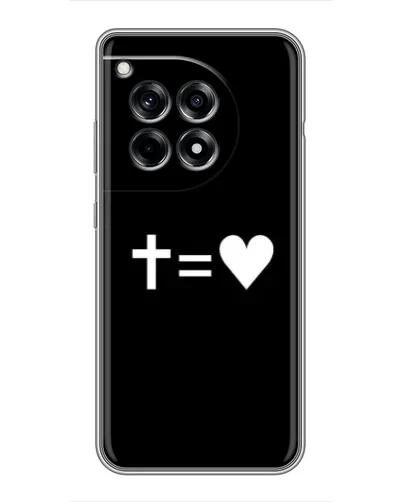 Чохол для OnePlus 12 Pro з картинкою «Хрест та Серце»