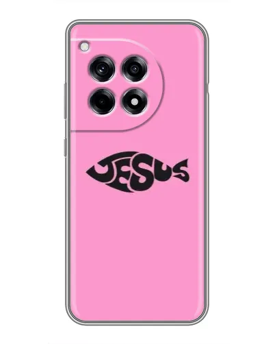 Чохол для OnePlus 12 Pro з картинкою «Рожевий символ Jesus»