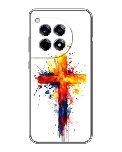 Чохол для OnePlus 12 Pro з картинкою «Акварельний хрест»